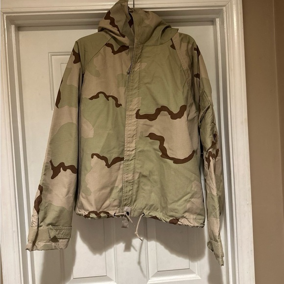 Military Jacket Mens Medium Chemical Protective Overgarment NFR Desert Camo - Picture 1 of 8